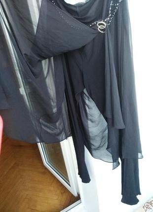Стильные нарядные брюки юбка 50-544 фото