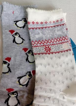 Новогодние коттоновые носки esmara набором из 5 пар6 фото
