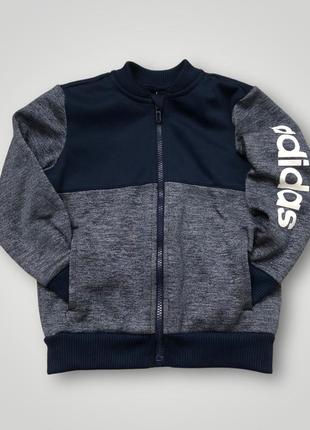 Тёплая толстовка, кофта, олимпийка adidas оригинал на мальчика 5-6 лет2 фото