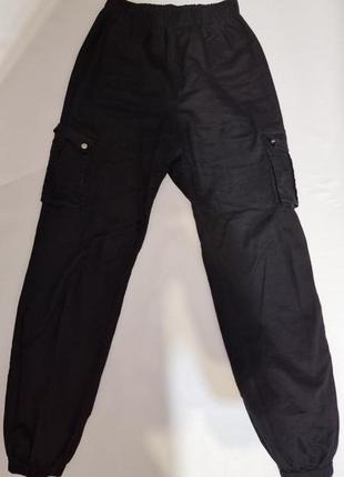 Нові чорні штани карго джогери5 фото