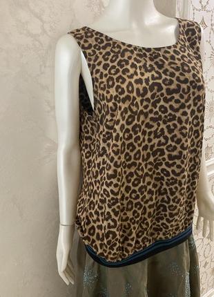 Натуральна блуза/блузка/топ в тигровий принт tom tailor5 фото