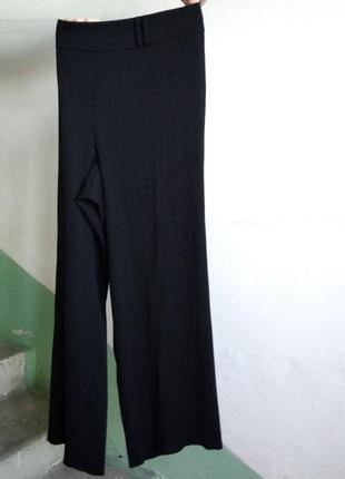 Р 18 / 52-54 черные легкие штаны брюки жатка прямые широкие с высокой талией yours3 фото