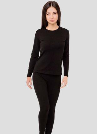 Комплект термобілизни штани + кофта для жінки gumus ,чорний.