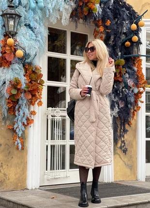 Стильне довге пальто з капюшоном  
тканина: плащівка на силіконі 200 (тепле)  
колір: чорний,бежевий, зелений, джинс,бежевий.хакі, м'ята