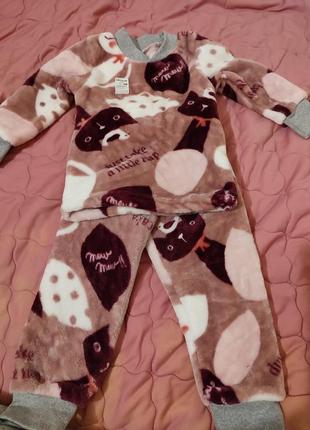Піжама махрова для дівчинки!