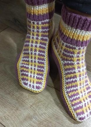Шкарпетки носки женские с узором удобные высокие 37,38 р.9 фото