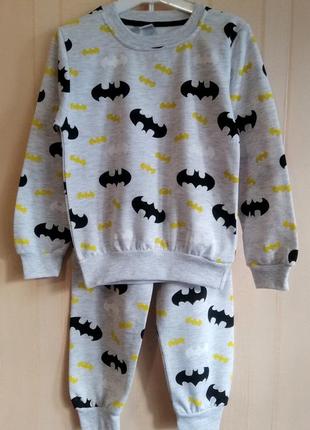 Пижама теплая на флисе для парней детская пижама с начесом мальчишка. туреченица ☪