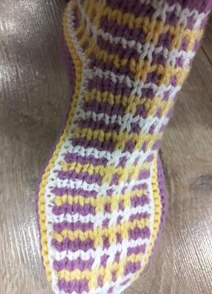 Шкарпетки носки женские с узором удобные высокие 37,38 р.5 фото