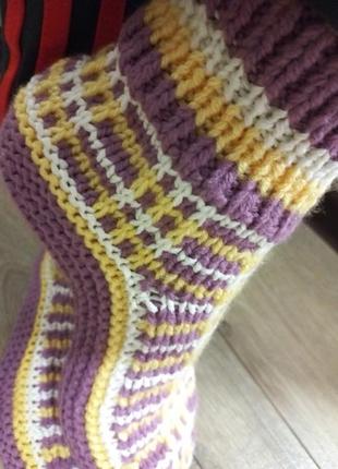Шкарпетки носки женские с узором удобные высокие 37,38 р.6 фото