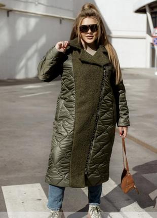 Оригінальна куртка зі вставками вовна, різні кольори.