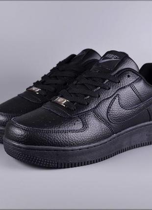 Мужские кроссовки nike air force 1 black2 фото