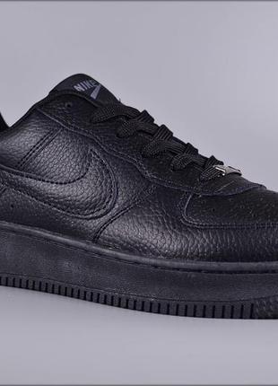 Мужские кроссовки nike air force 1 black7 фото