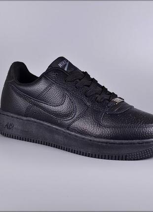 Мужские кроссовки nike air force 1 black5 фото