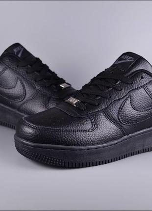 Мужские кроссовки nike air force 1 black9 фото