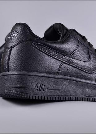 Мужские кроссовки nike air force 1 black6 фото