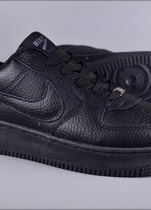 Мужские кроссовки nike air force 1 black10 фото