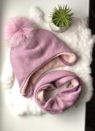 Шапка и снуд зимняя