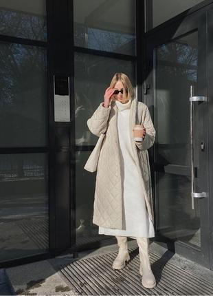 Пальто стеганое куртка mango zara