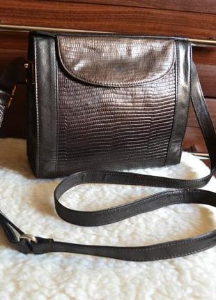 Savera leather bag кожаная сумка на длинном ремне. винтаж. италия
