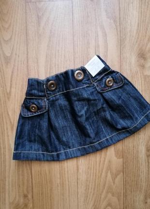 Джинсовая юбка next на 9-12 мес, 1 год , годик