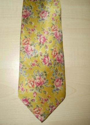 Etro milano (оригінал) краватка з квітковим візерунком4 фото