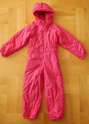 110-116 см trespass непромокаемый демисезонный комбинезон дождевик грязепруф