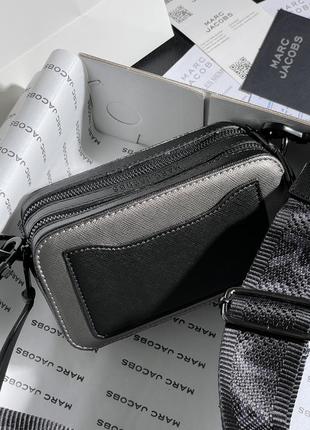 Сумка 👜 marc jacobs small camera bag silver/black2 фото