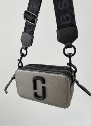 Сумка 👜 marc jacobs small camera bag silver/black4 фото