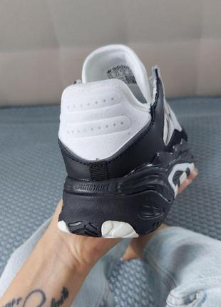 Жіночі кросівки adidas niteball white black v3 / smb6 фото