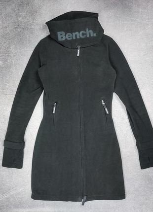 Bench фліс довгий пальто флісове кофта длинный флис пальто флисовое1 фото