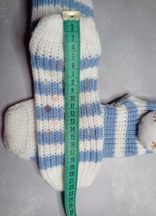 Шкарпетки нові з декором сніговик3 фото