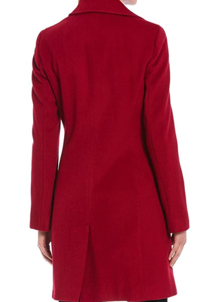 Пальто с кашемиром красное шерстяное  calvin klein  48 50 l xl6 фото