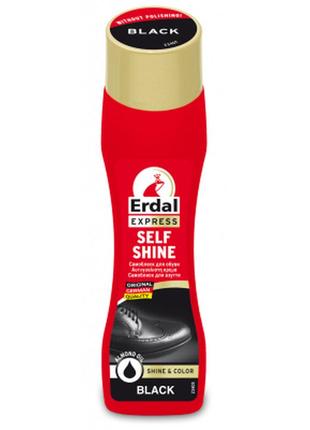 Крем для обуви erdal packshot self shine black черный 75 мл (4009175136428)