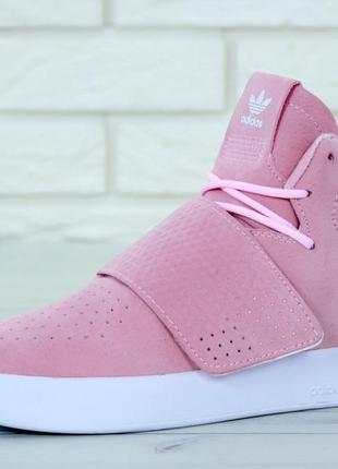 Женские кроссовки adidas tubular pink8 фото