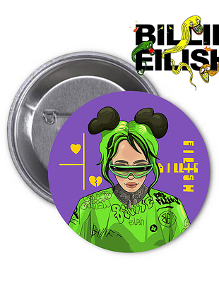 Значок billie eilish біллі айліш
