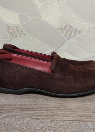 Жіночі замшеві мокасини, туфлі bally size 38/24.5