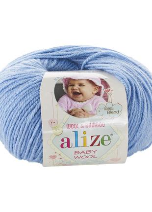 Пряжа alize baby wool, алізе бебі вул 40