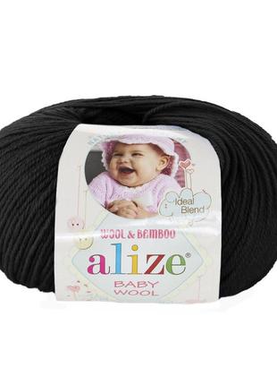 Пряжа alize baby wool, алізе бебі вул 60