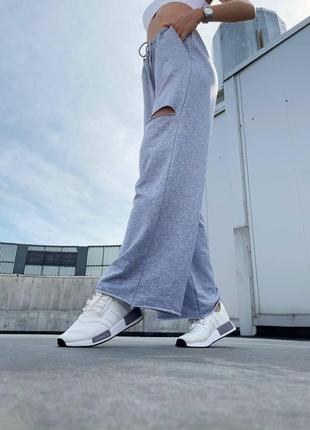 Жіночі кросівки adidas nmd white violet / smb6 фото