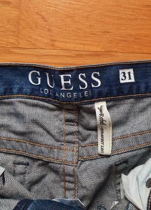 Джинсы guess los angeles потертые штаны с потертостями3 фото