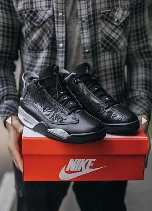 Мужские кроссовки air jordan dub zero black