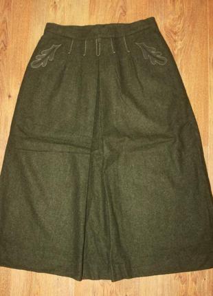 Эксклюзивная шерстяная теплая юбка christa moden 36-40р. 100% шерсть австрия