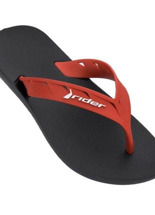 Мужские вьетнамки шлепанцы 
rider street thong black/red