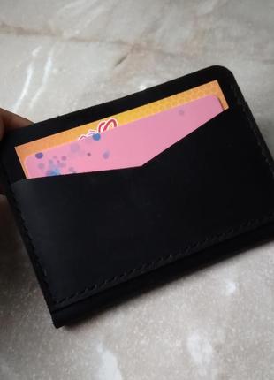 Маленький кошелек {визитница} кожа
