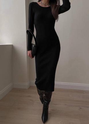 460 грн🖤рубчик сукня міді довга