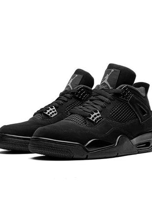 Мужские кроссовки jordan 4 retro all black