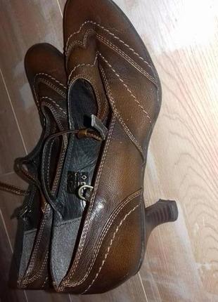 Туфли коричневые. 38 разм. стелька 24 см1 фото