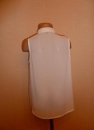 Белая нарядная блузка на 10 лет рост 140 см new look отличное состояние5 фото