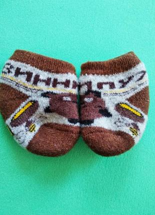 Шкарпетки вовняні р. 0-3 міс., 56-621 фото