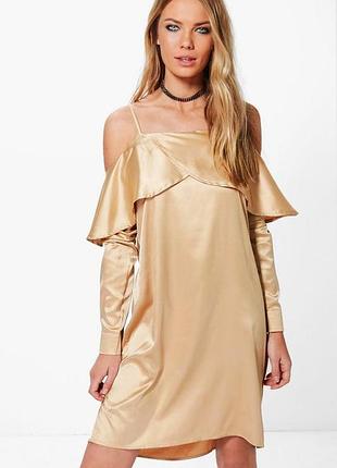 Стильное вечернее платье boohoo, размер с